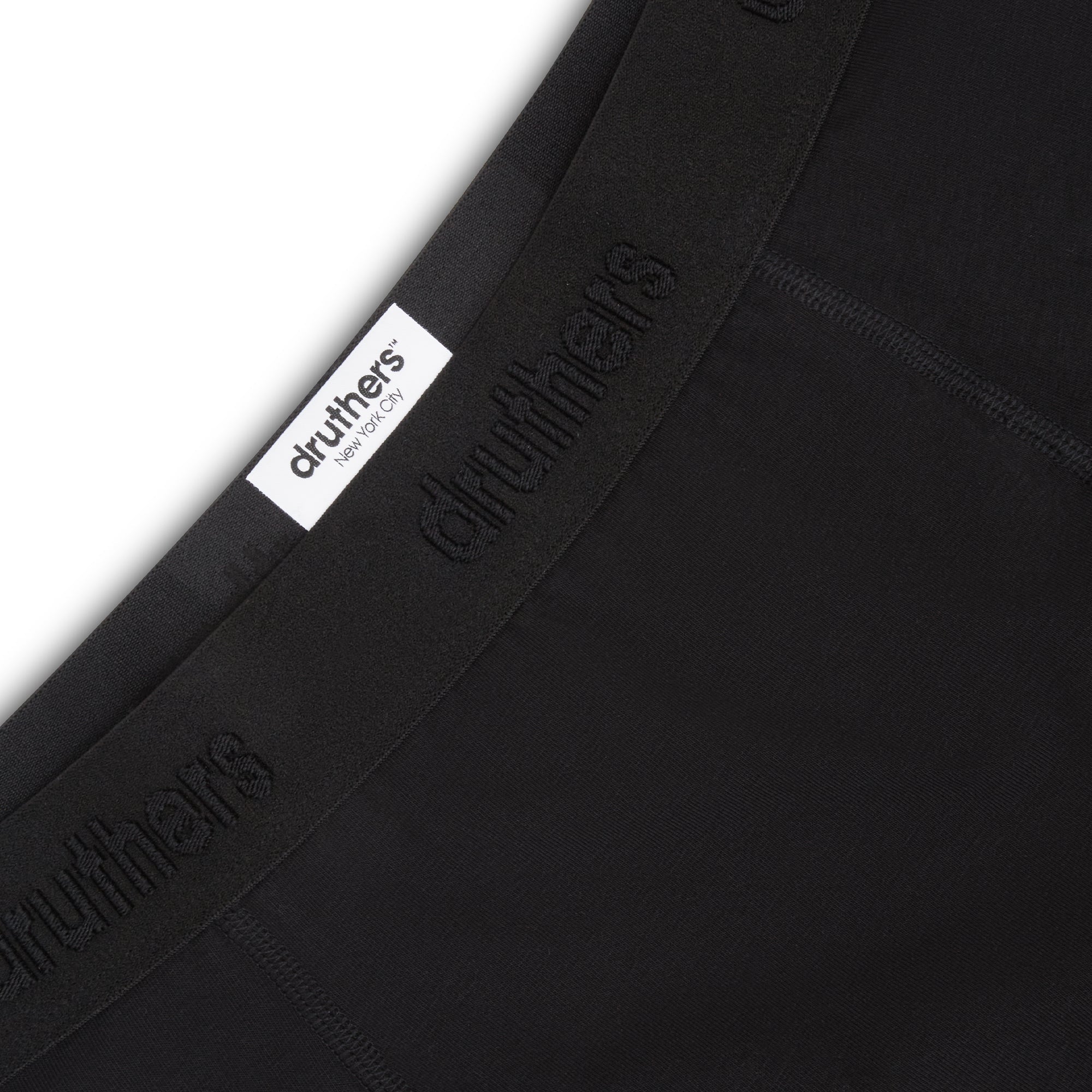 Drutherswear Organic Cotton Boxer Briefs - Black