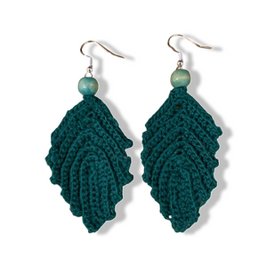 Crochet Earring - Leaf