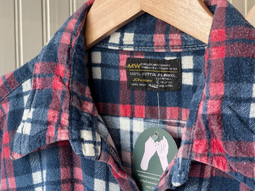JCPenny Blue/Red Flannel - XL