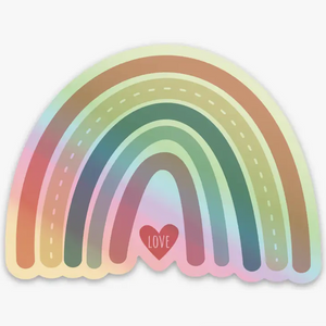 Boho Rainbow Love Sticker