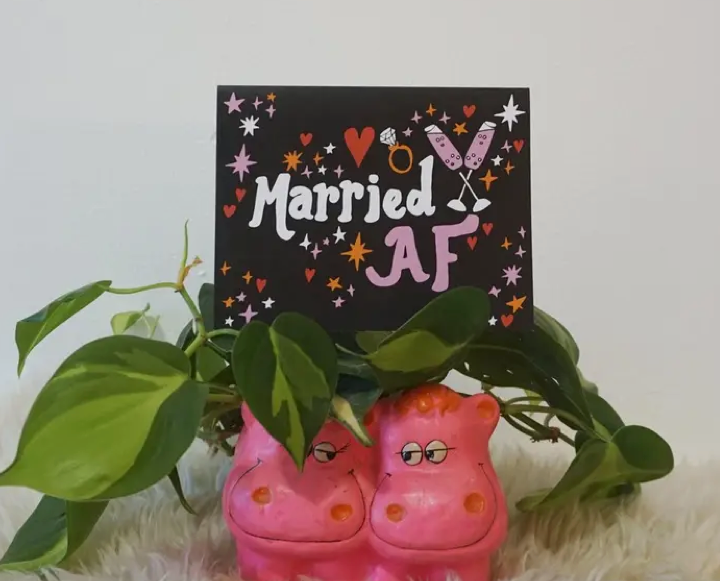 Married As Fuck AF Card