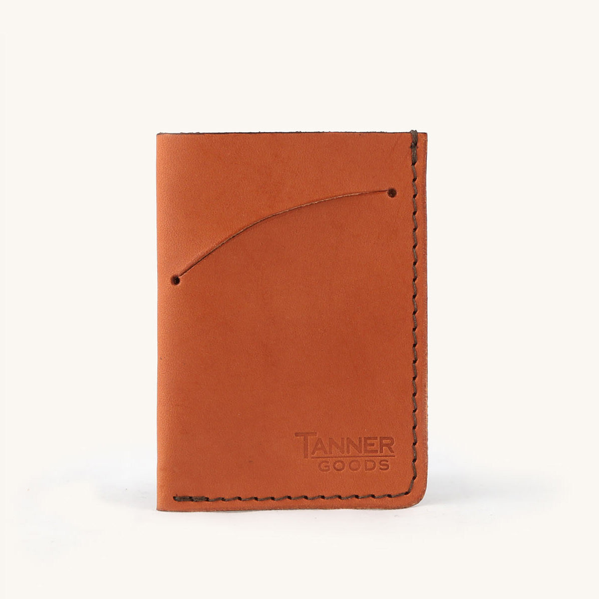 Tanner Goods Leather Minimal Cardholder - Chesnut