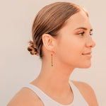 Turquoise, Coral, & Black Onyx Earrings