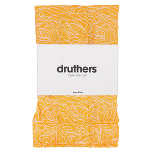 Drutherswear Organic Cotton Japanese Waves Boxer Shorts - Yellow