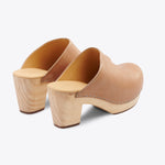 Nisolo All-Day Heeled Clog Almond