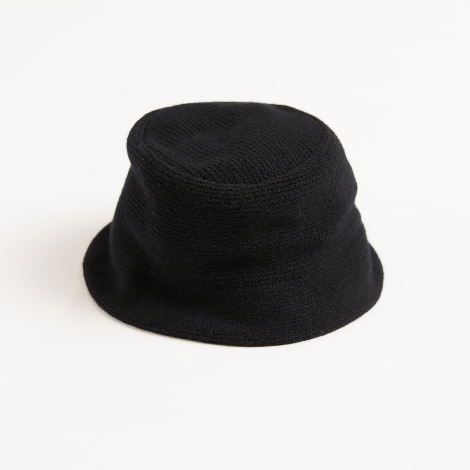 Yellow 108 Aye Knit Bucket Hat - Black