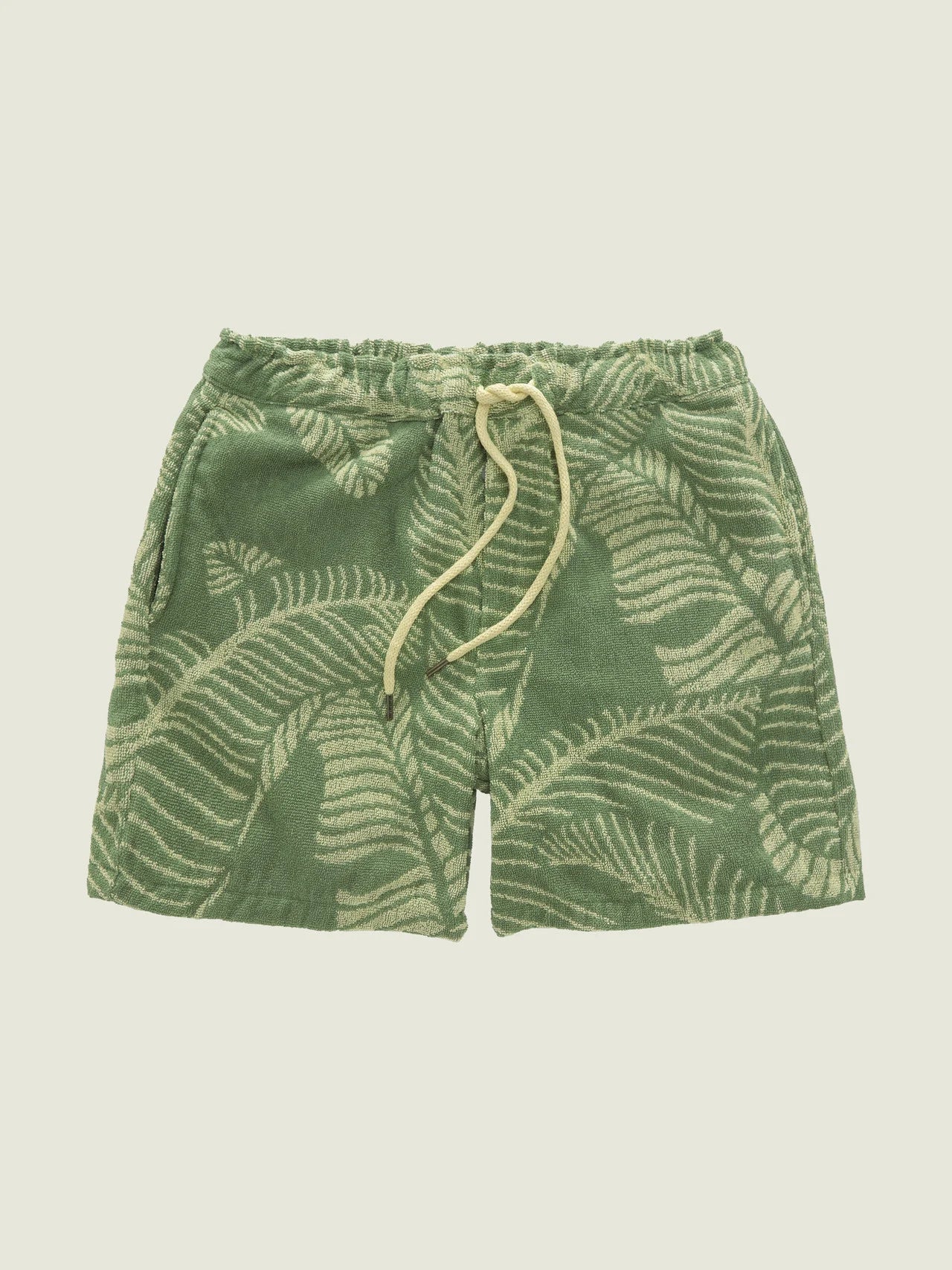 Terry Lounge Shorts - Banana Leaf OAS