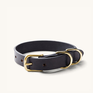 Tanner Goods Leather Classic Canine Collar - Black