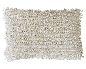 Crochet Shaggy Loop Pillow