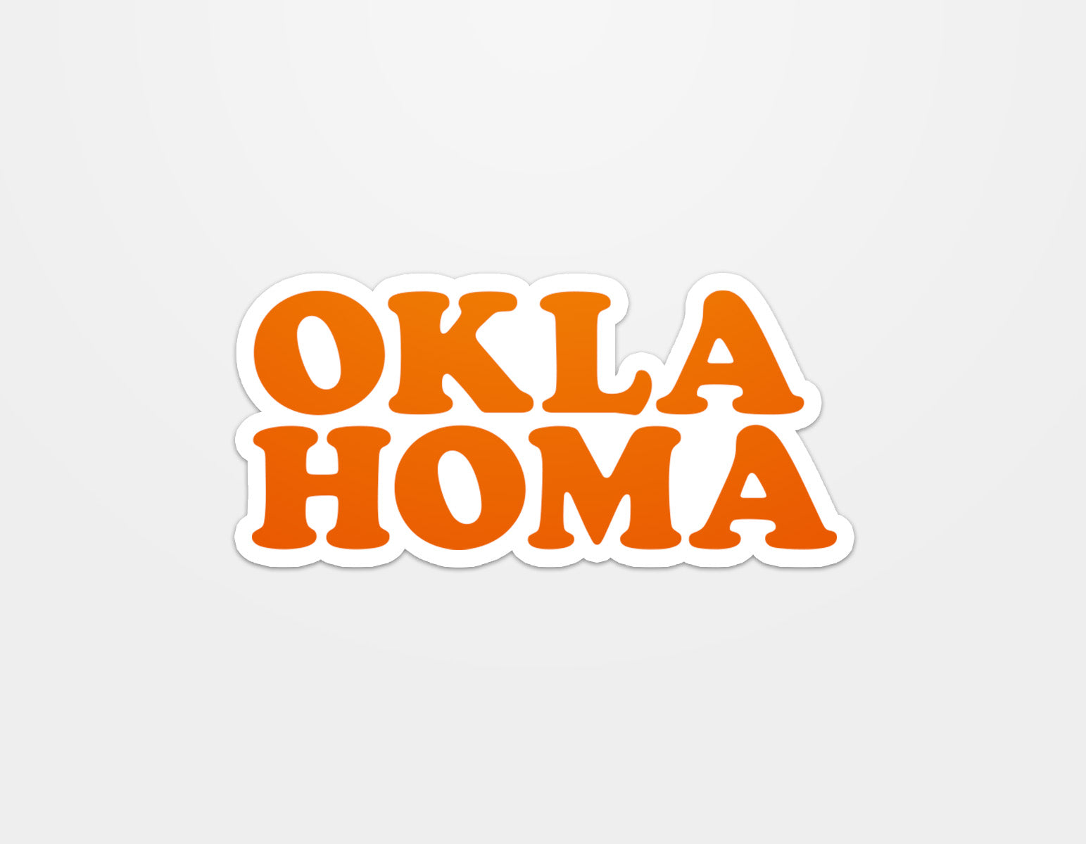 Orangelo - Oklahoma Throwback Sticker