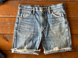 Wrangler Cut Off Denim Shorts - 31 - made in USA