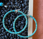 Turquoise Hoop Earrings - 115