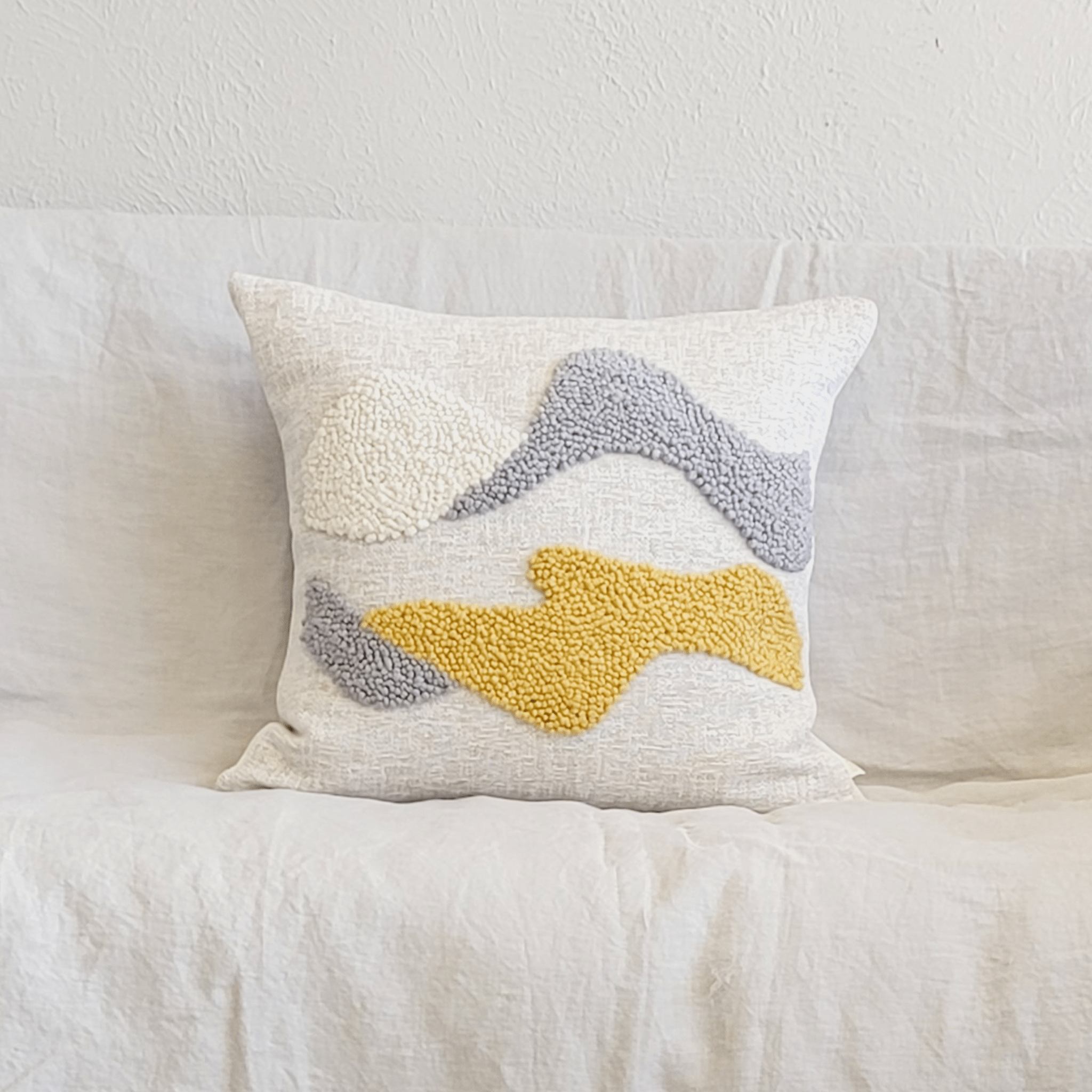 Kanju Interiors Karoo Pillow Mustard & Grey
