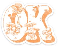 OK Mushroom Sticker