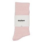 Drutherswear Organic Cotton Everyday Crew Sock - Pink Mélange