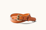 Tanner Goods Leather Skinny Standard Belt - Saddle Tan