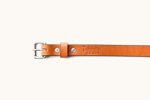 Tanner Goods Leather Skinny Standard Belt - Saddle Tan